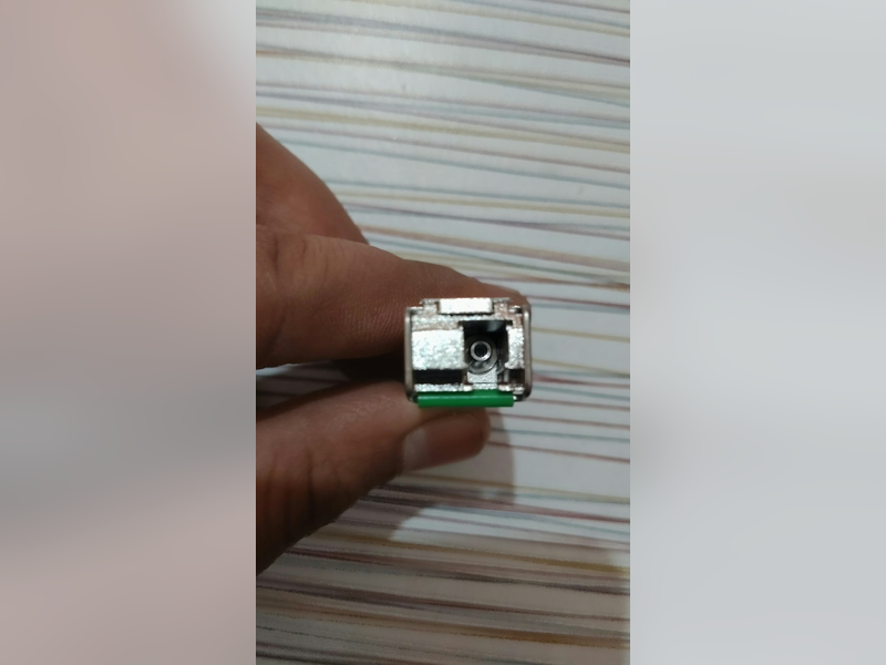 Click to enlarge LC 1.25G SFP Module, 1310 nm (SA), SFP module, end view