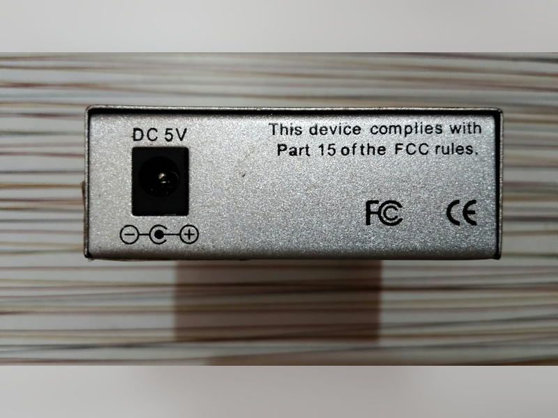 Click to enlarge Fibre Media Converters (DBC, Binatone and techNXT), DBC converter, power input