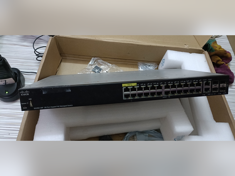 Cisco SG350-28P 28-Port Gigabit PoE Managed Switch