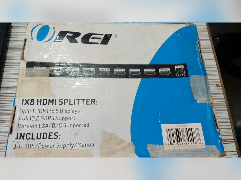 Click to enlarge Orei HD-108 HDMI Splitter 1x8, retail box