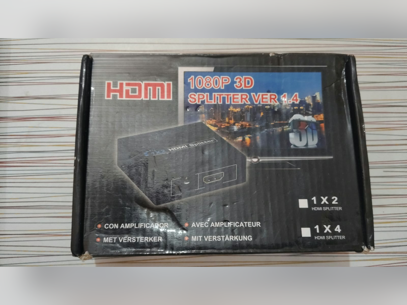 Click to enlarge HDMI Splitter 1x4 (Unbranded), retail box