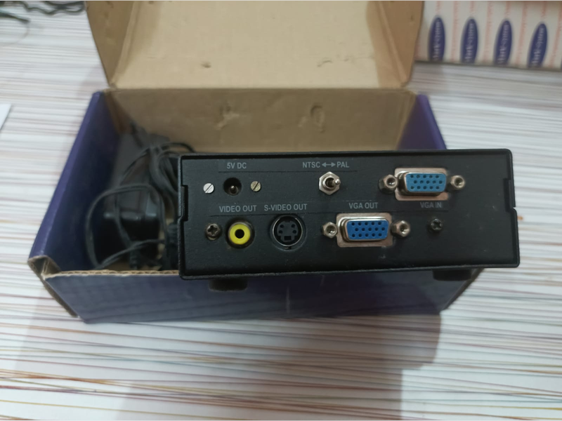 Click to enlarge Milestone MLVVSC1 Scan Converter, rear ports