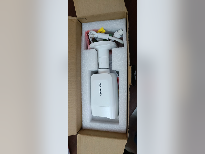 Click to enlarge Hikvision AcuSense CCTV Bullet Camera, camera in box